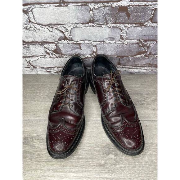 Stuart Mcguire LongWing Blucher Burgundy Leather Dress Shoes Men’s 10.5W US/44EU main image 10